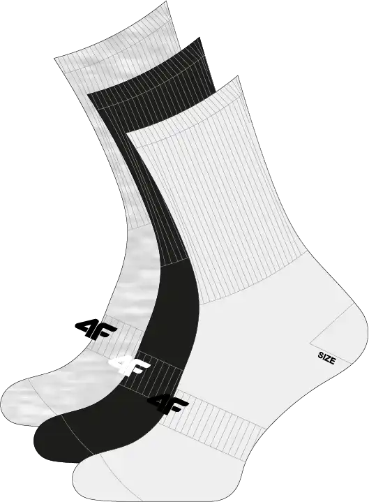 SOCKS CAS  F753 (3pack) multicolor 35-38
