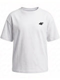 Tricou Alb din Bumbac pentru Fete 4F Junior   TSHIRT  F3601 alb 134