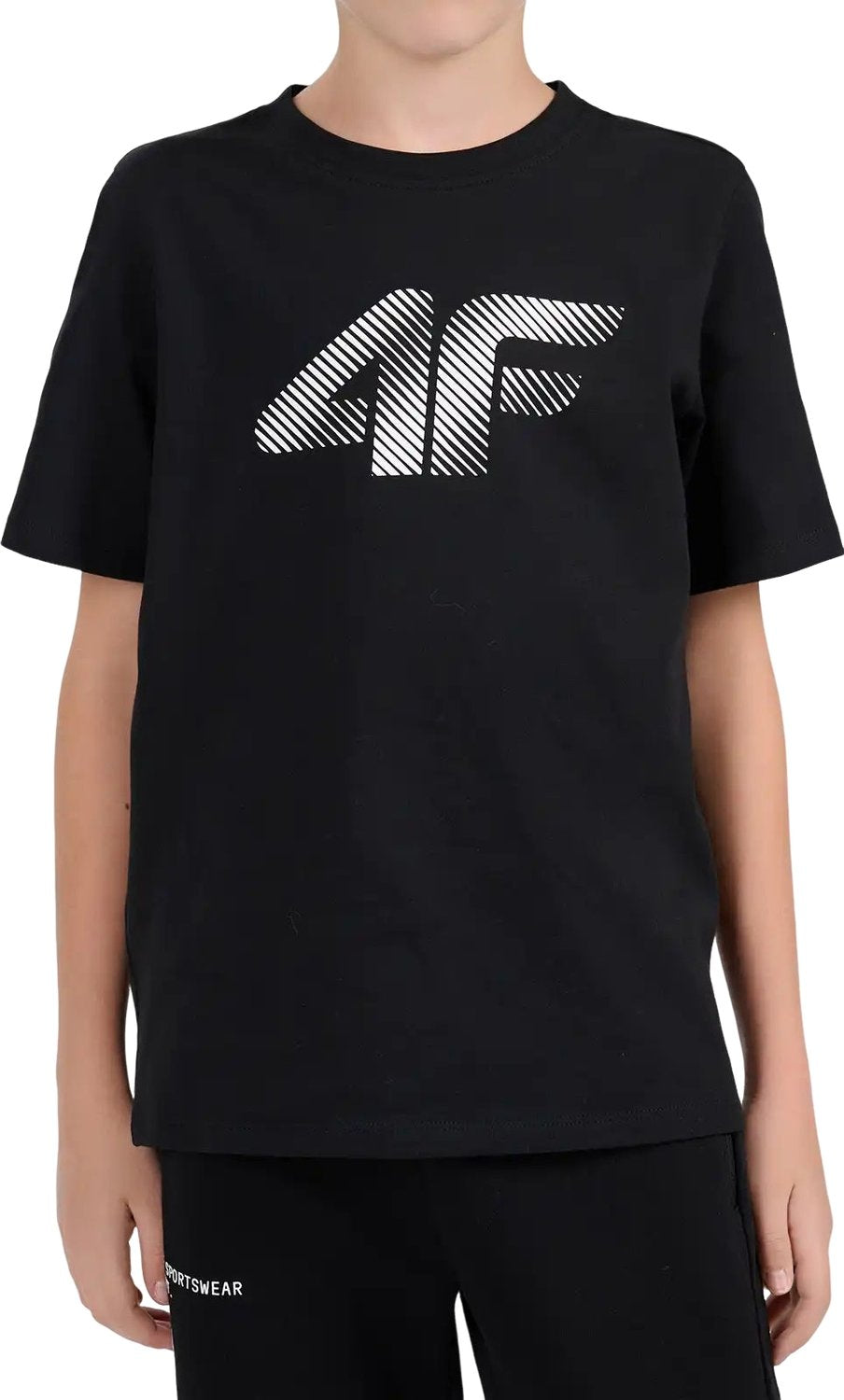 Tricou Bumbac Băieți  Regular Fit cu Imprimeu TSHIRT  M3604 negru 134