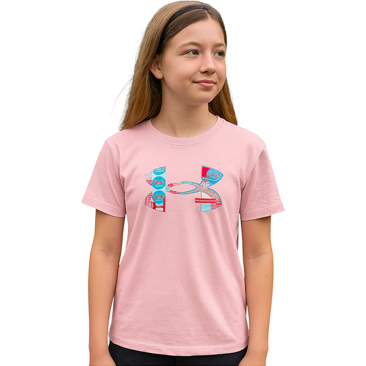 Tricou Under Armour Big Logo Fill SS pentru Fete 647 L