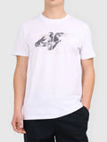 TSHIRT  M3595 alb L