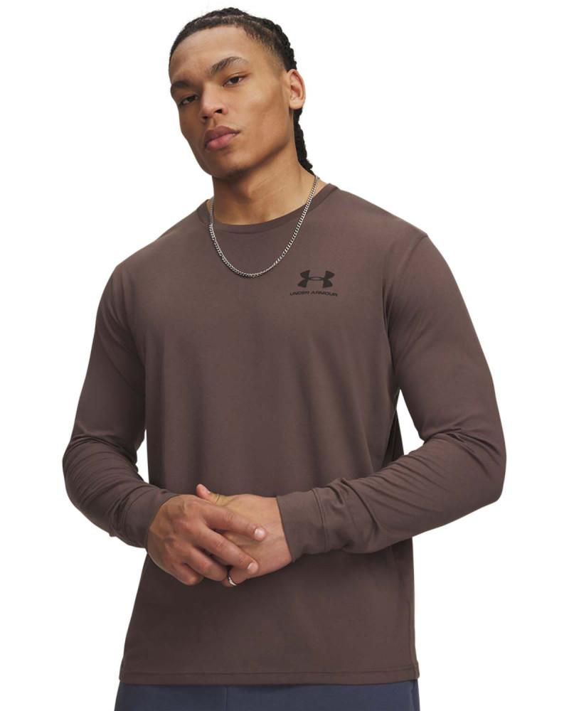 Bluză Mânecă Lungă Bărbați Under Armour Sportstyle Left Chest gri L