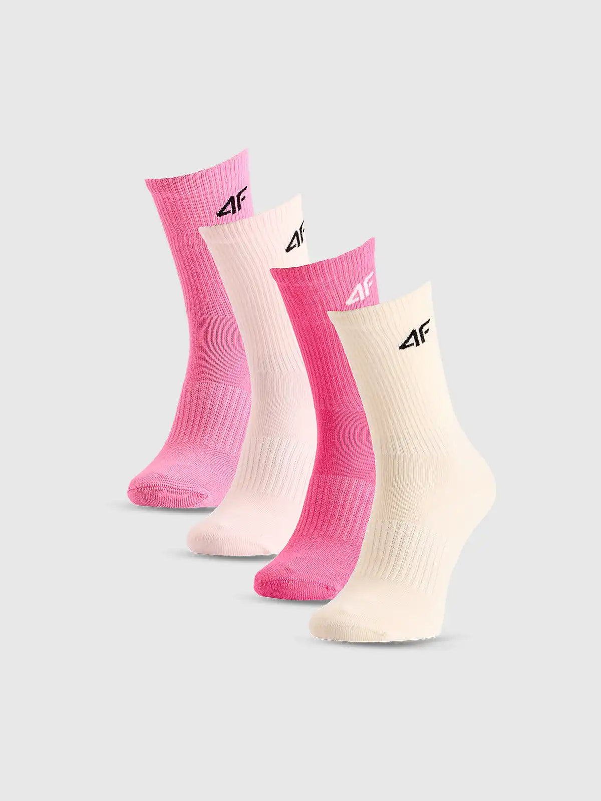 Set 4 Perechi Șosete Bumbac Copii 4F Junior, Lungime Medie SOCKS CAS  F614 (4pack) MULTICOLOUR 2 32-34