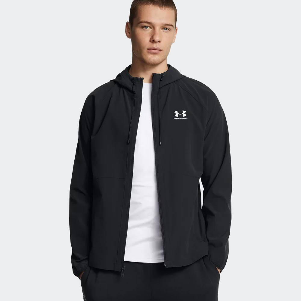 Jachetă Vânt Bărbați Under Armour Rival Woven negru S