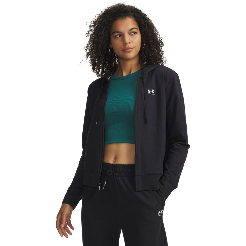 Hanorac Sport cu Fermoar Under Armour Sport Terry FZ pentru Femei negru L