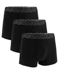 Set 3 Boxeri Bărbați Under Armour Performance Cotton negru M