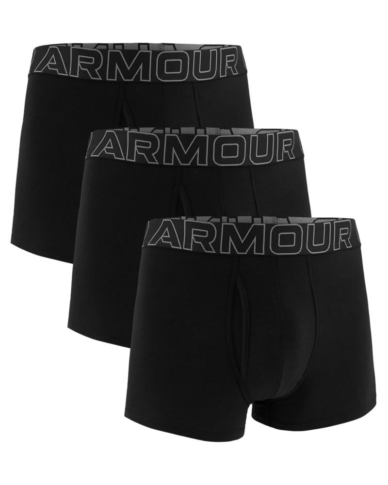 Set 3 Boxeri Bărbați Under Armour Performance Cotton negru M