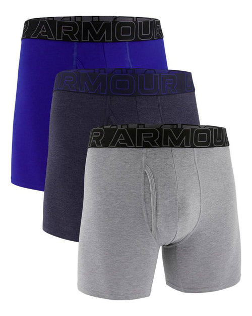 Boxeri Bărbați Under Armour Perf Cotton 6in (Pachet 3 Perechi) 413 XL