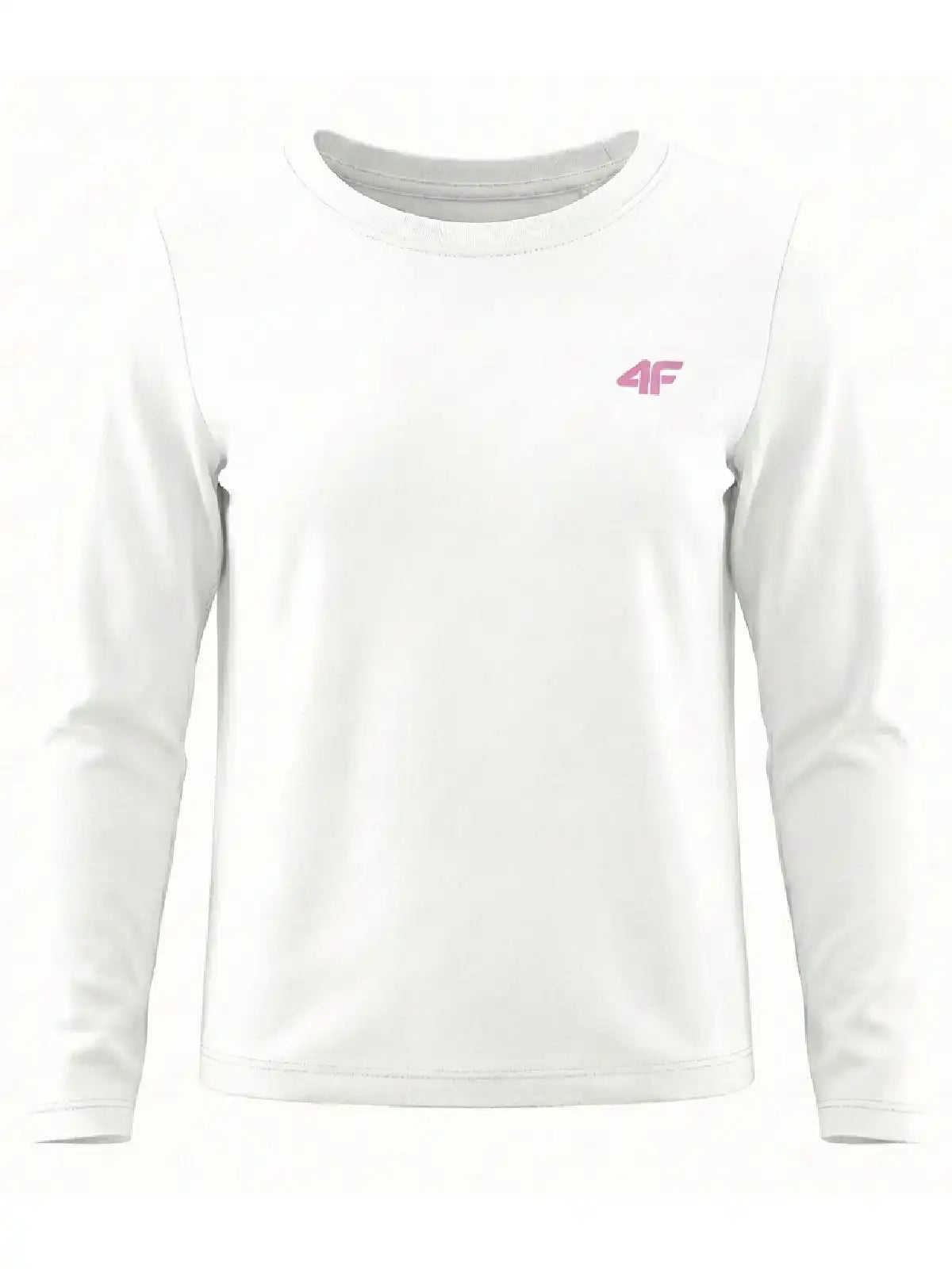 Bluză cu Mânecă Lungă pentru Fete 4F Junior  LONGSLEEVE  F654 alb 122