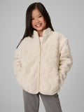 Polar Sherpa cu Guler pentru Fete 4F FLEECE  F494 OFF WHITE 152