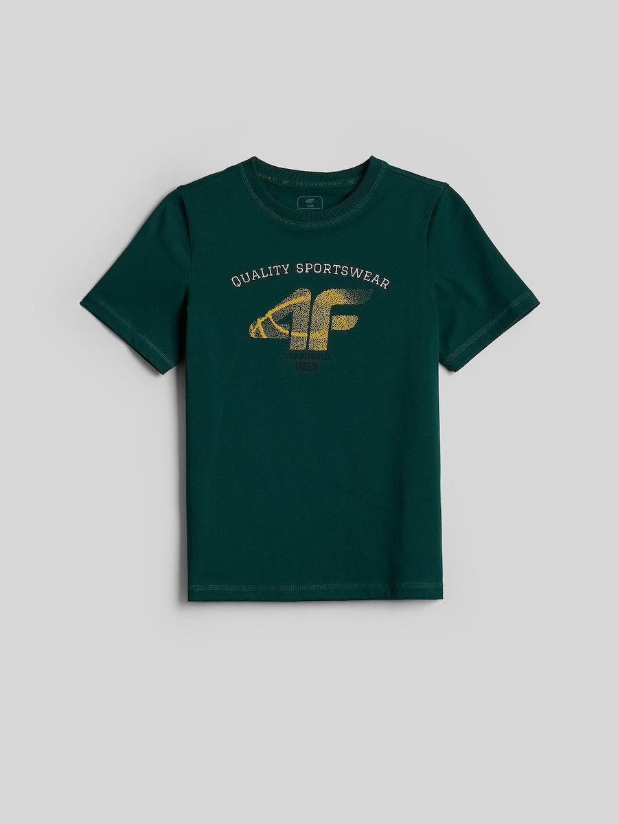 Tricou cu Imprimeu Băieți 4F  TSHIRT  M3512 DARK GREEN 134