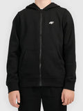 Hanorac cu Fermoar și Glugă Băieți 4F SWEATSHIRT  M2754 negru 122
