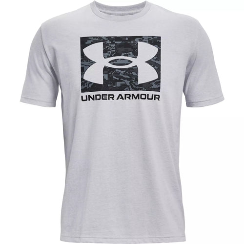 UA ABC CAMO BOXED LOGO SS gri M
