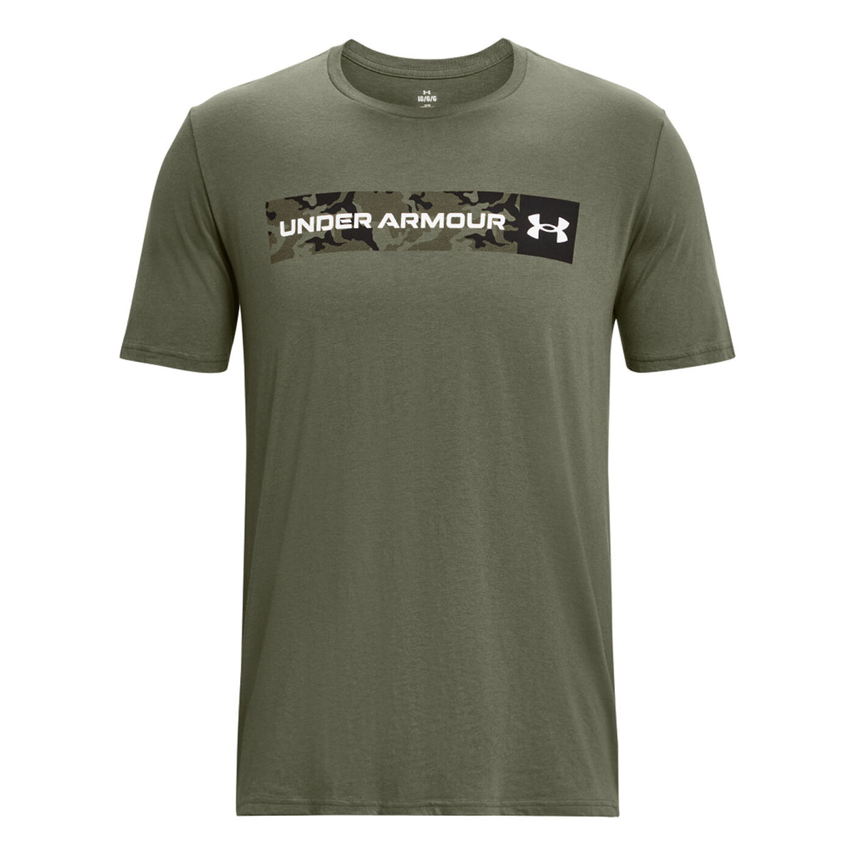 UA CAMO CHEST STRIPE SS kaki L