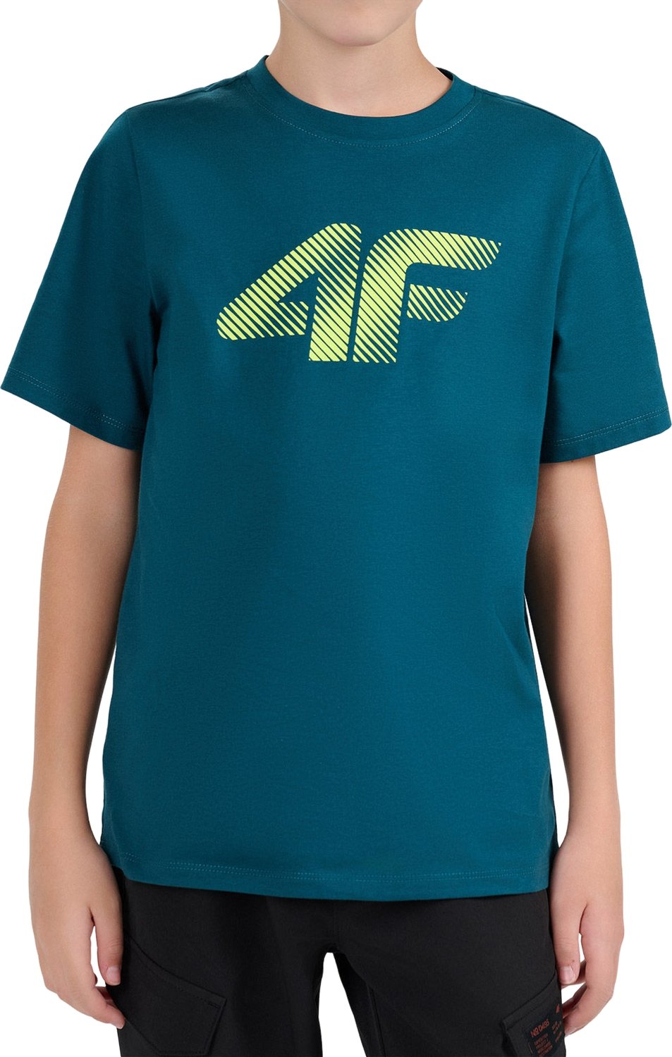 Tricou din bumbac pentru băieți 4F Junior     TSHIRT  M3508 DARK GREEN 140