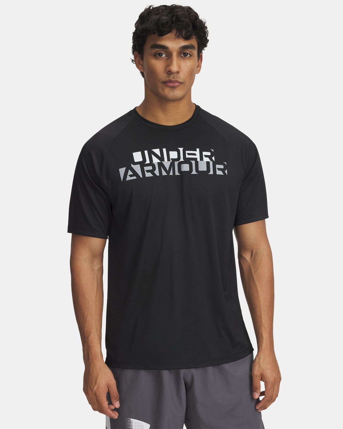 Tricou Fitness Bărbați Under Armour UA Tech™ negru/gri M