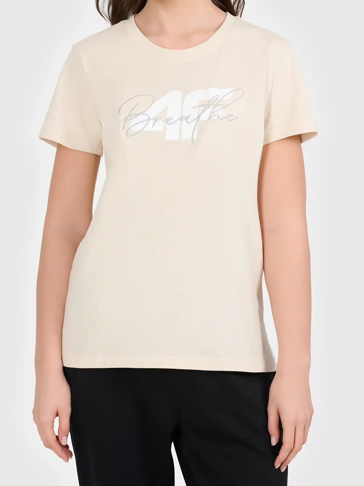 TSHIRT  F3488 crem M