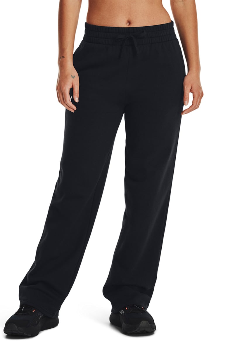 Pantaloni de trening Under Armour pentru femei Rival Fleece Straight Leg negru M
