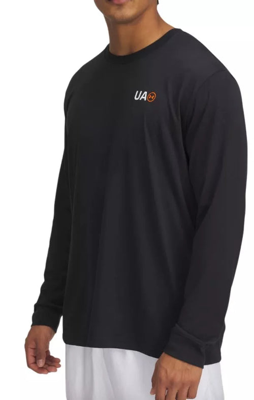 Bluză cu Mânecă Lungă Bărbați Under Armour UA Workwear Logo LS negru L