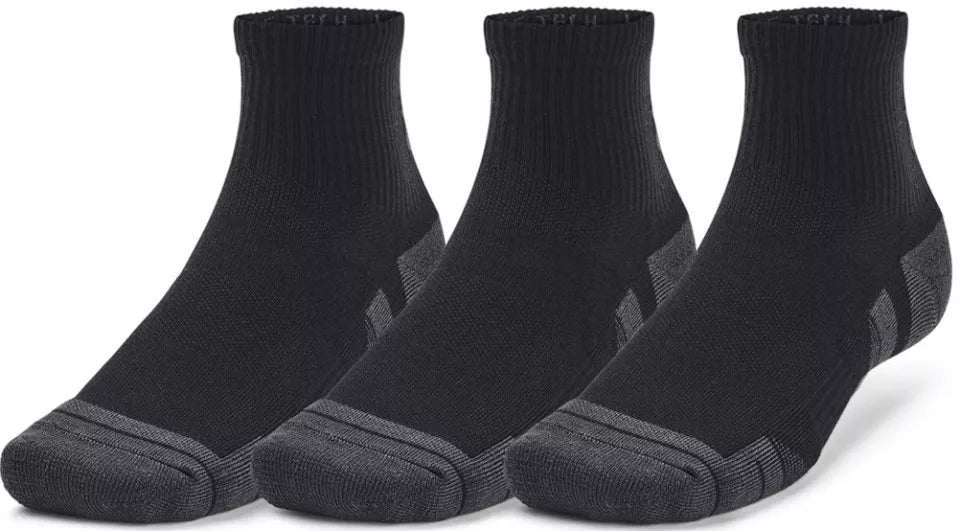 Set 3 Perechi Șosete Sport Unisex Under Armour Performance Tech Quarter negru L