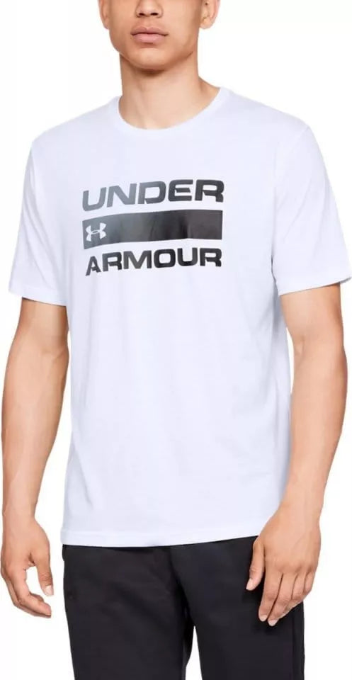 Tricou Bărbați Under Armour Team Issue Wordmark Short Sleeve alb L