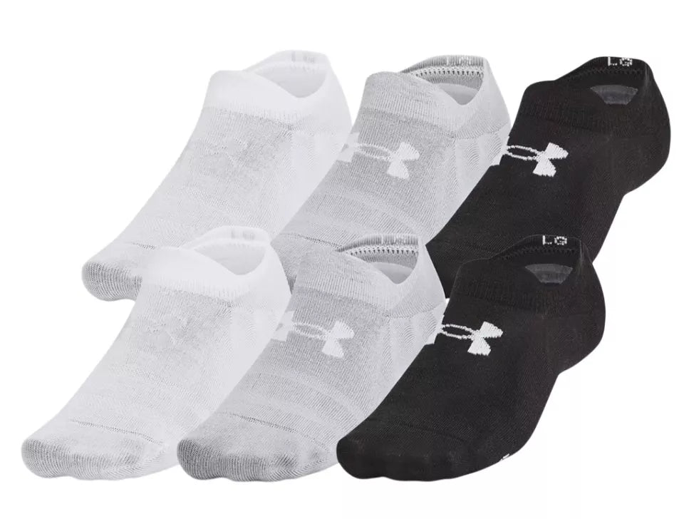 Set 6 Perechi Șosete Unisex Under Armour Essential Ultra Low negru/gri L
